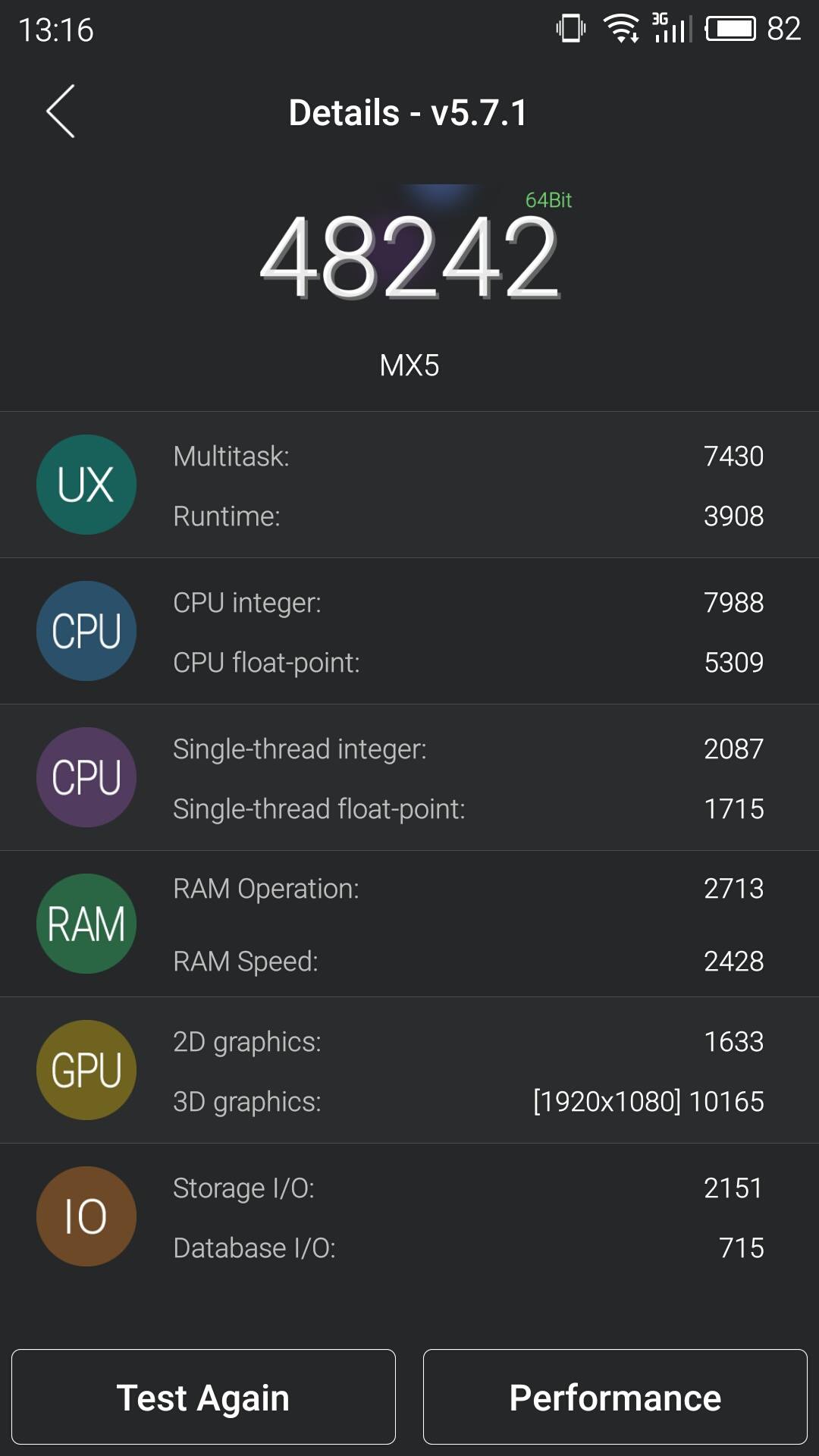 Recensione Meizu MX5 - AnTuTu benchmark