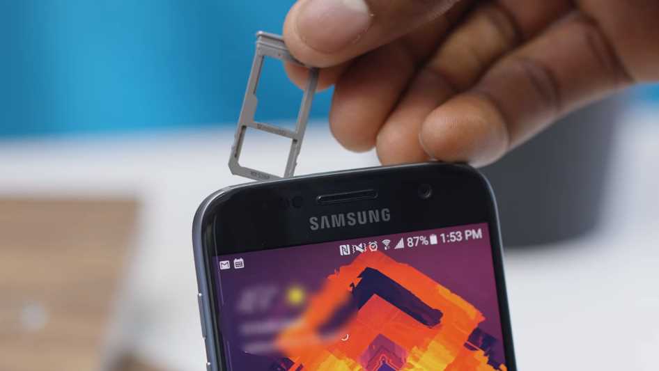 Recensione Samsung Galaxy S7 - carrello SIM
